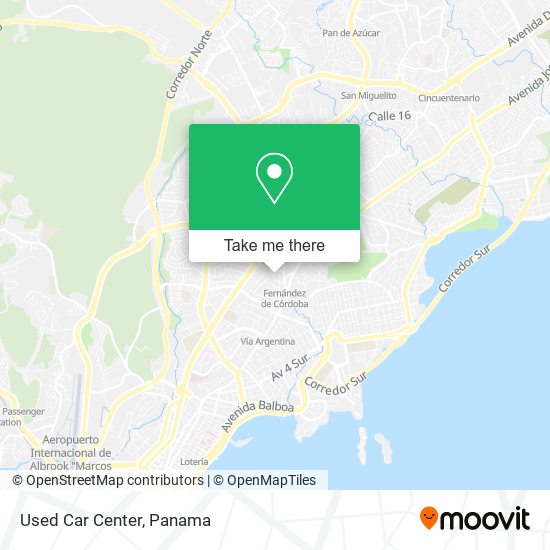 Mapa de Used Car Center