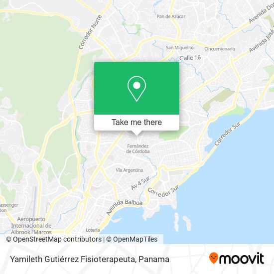 Yamileth Gutiérrez Fisioterapeuta map