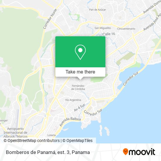 Bomberos de Panamá, est. 3 map