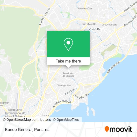 Banco General map