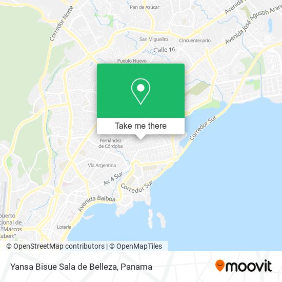 Yansa Bisue Sala de Belleza map