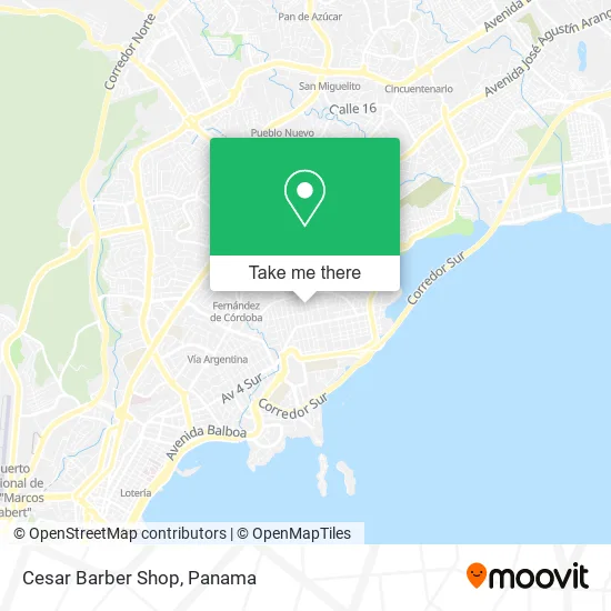 Cesar Barber Shop map