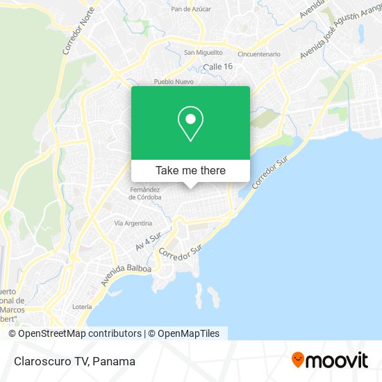 Claroscuro TV map