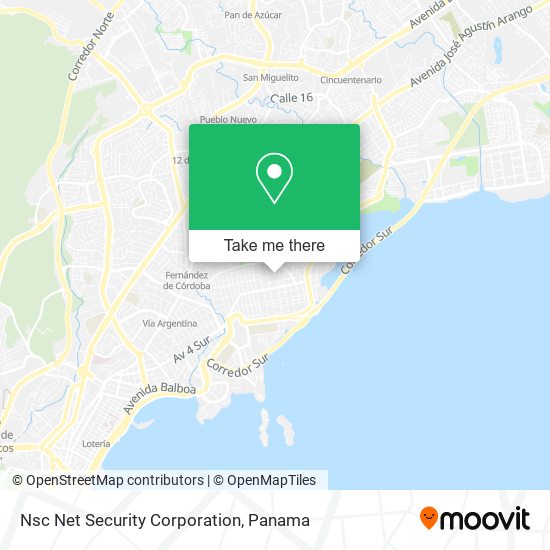 Nsc Net Security Corporation map