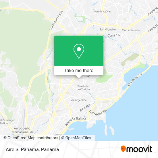 Mapa de Aire Si Panama