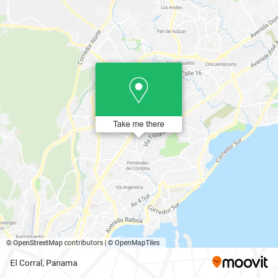 Mapa de El Corral