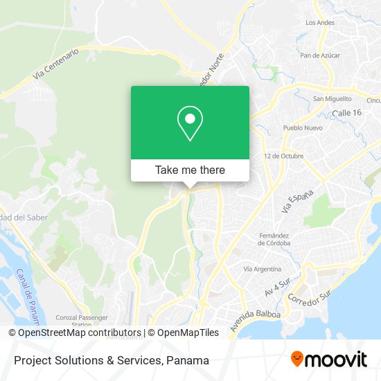 Mapa de Project Solutions & Services