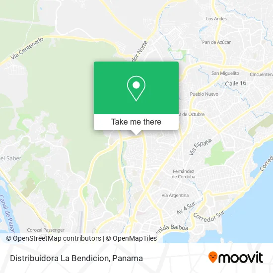 Distribuidora La Bendicion map