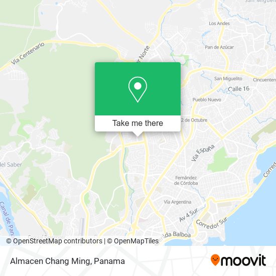 Almacen Chang Ming map