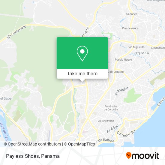 Payless Shoes map