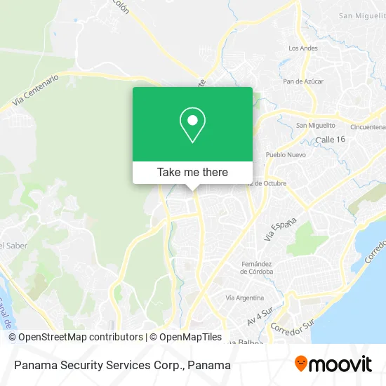 Panama Security Services Corp. map