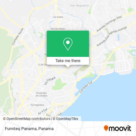 Fumiteq Panama map