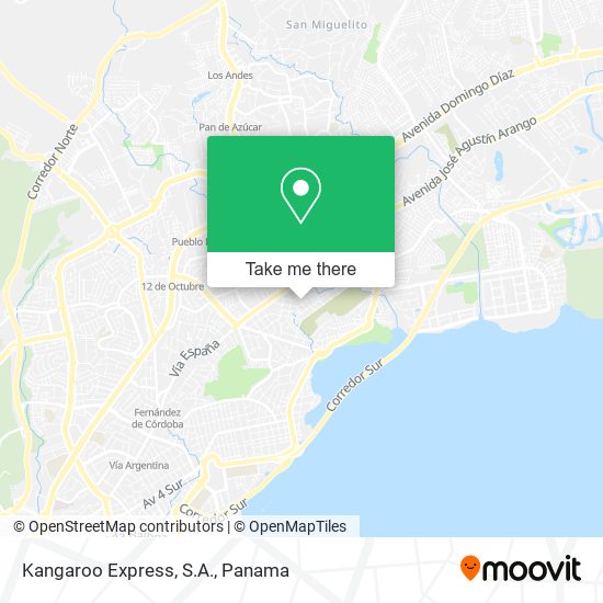 Kangaroo Express, S.A. map
