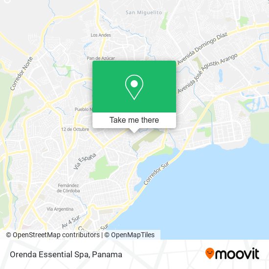 Orenda Essential Spa map