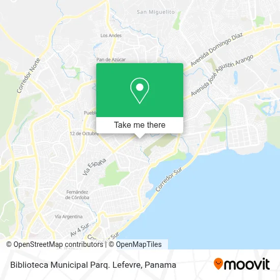 Biblioteca Municipal Parq. Lefevre map