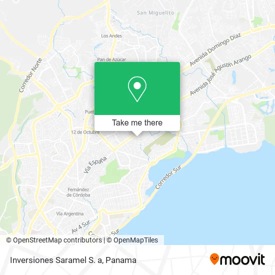 Inversiones Saramel S. a map