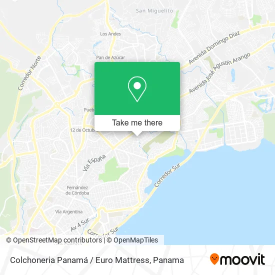 Colchoneria Panamá / Euro Mattress map