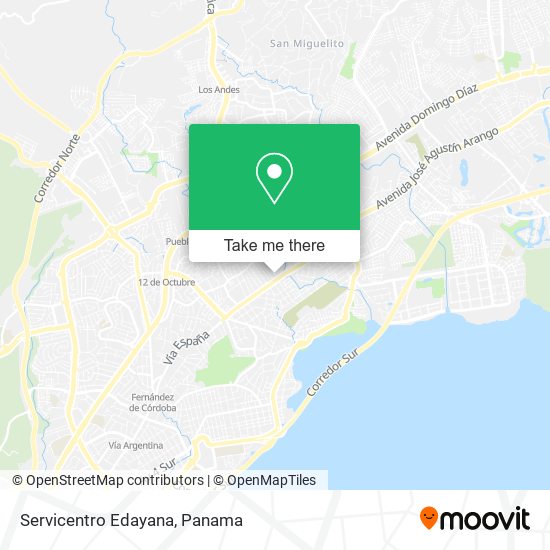 Servicentro Edayana map