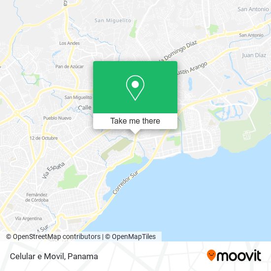 Celular e Movil map