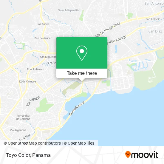 Mapa de Toyo Color
