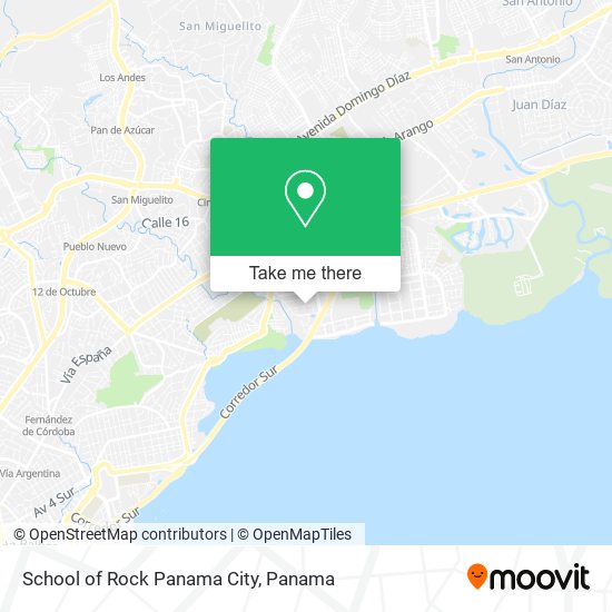 School of Rock Panama City map