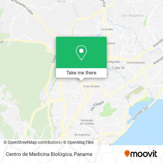 Centro de Medicina Biológica map