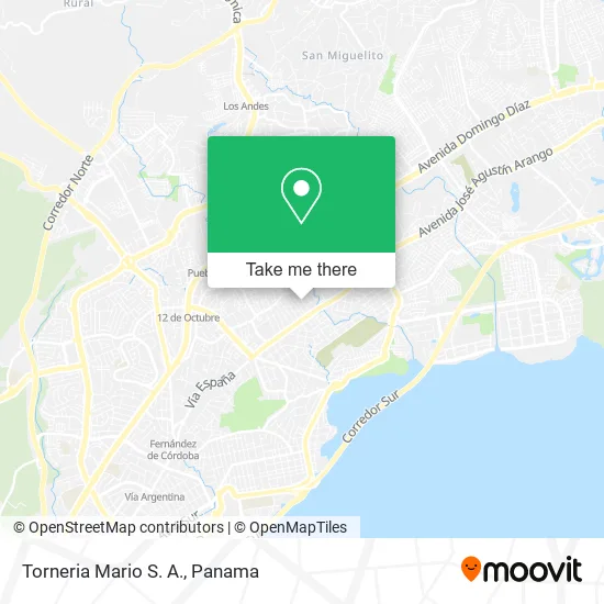 Mapa de Torneria Mario S. A.