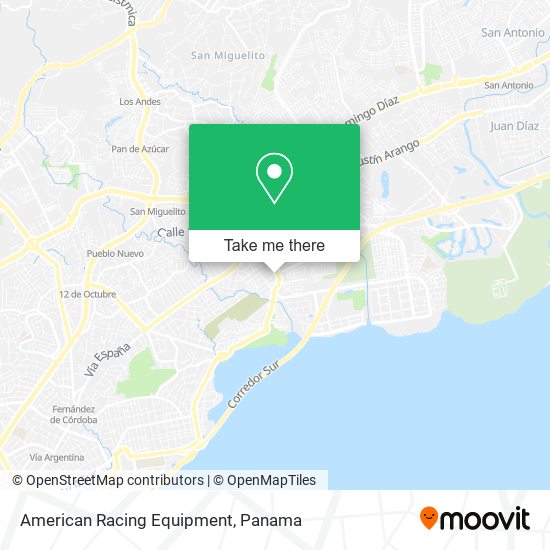 Mapa de American Racing Equipment