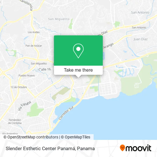 Mapa de Slender Esthetic Center Panamá