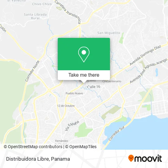 Mapa de Distribuidora Libre