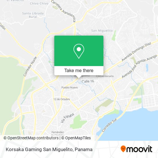 Mapa de Korsaka Gaming San Miguelito