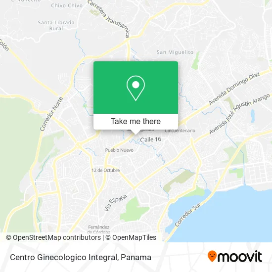 Mapa de Centro Ginecologico Integral