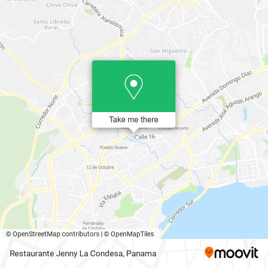 Restaurante Jenny La Condesa map