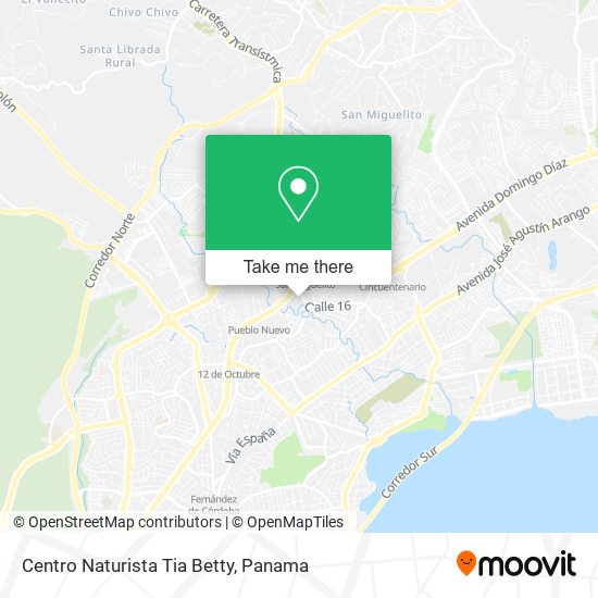 Centro Naturista Tia Betty map