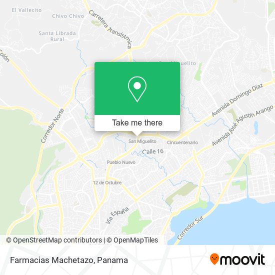 Farmacias Machetazo map