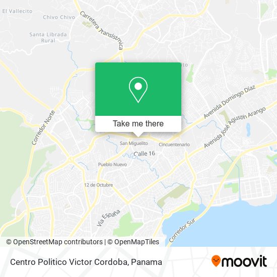 Centro Politico Victor Cordoba map