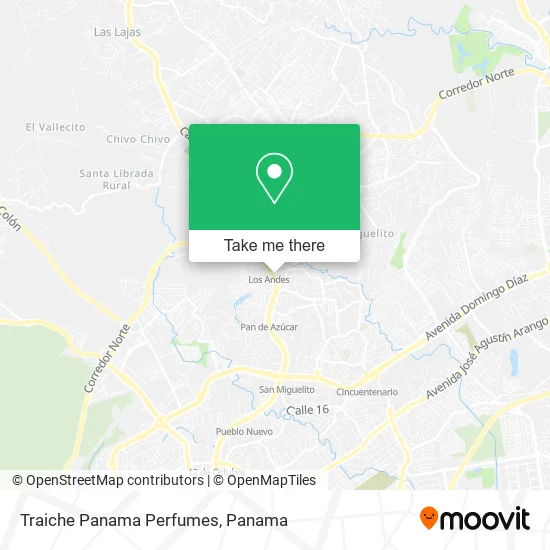 Traiche Panama Perfumes map