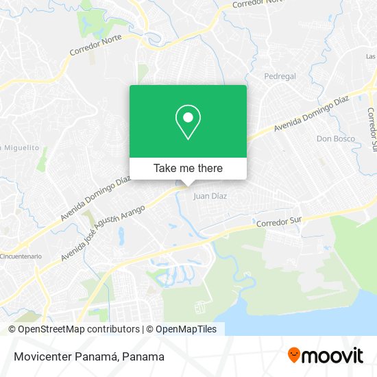 Movicenter Panamá map