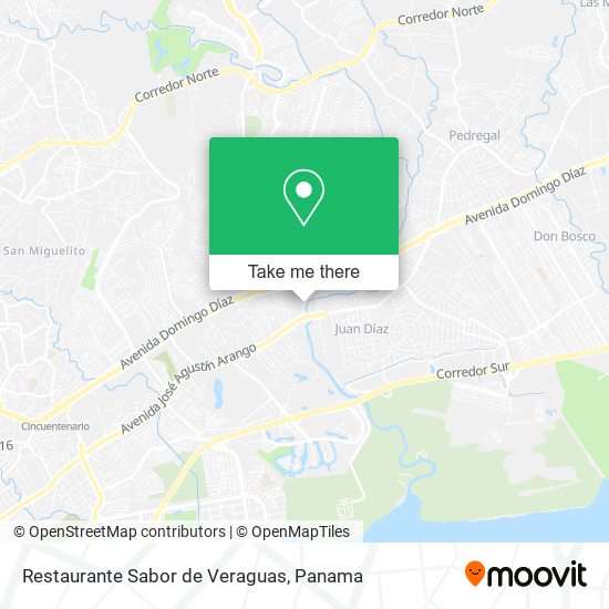 Mapa de Restaurante Sabor de Veraguas