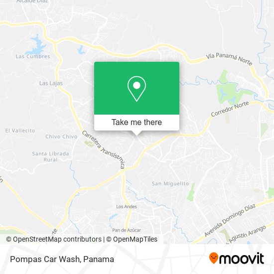 Pompas Car Wash map