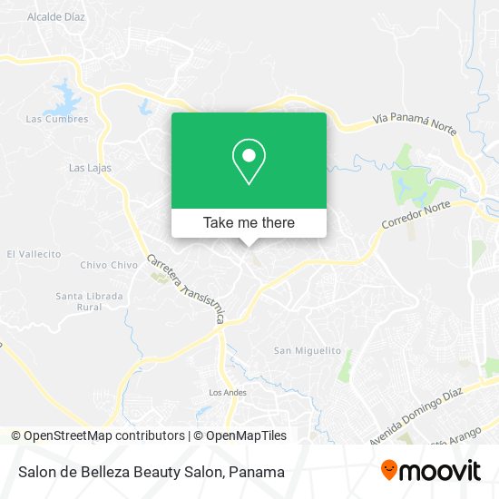 Mapa de Salon de Belleza Beauty Salon