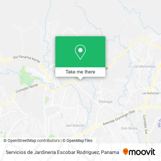 Mapa de Servicios de Jardinería Escobar Rodríguez