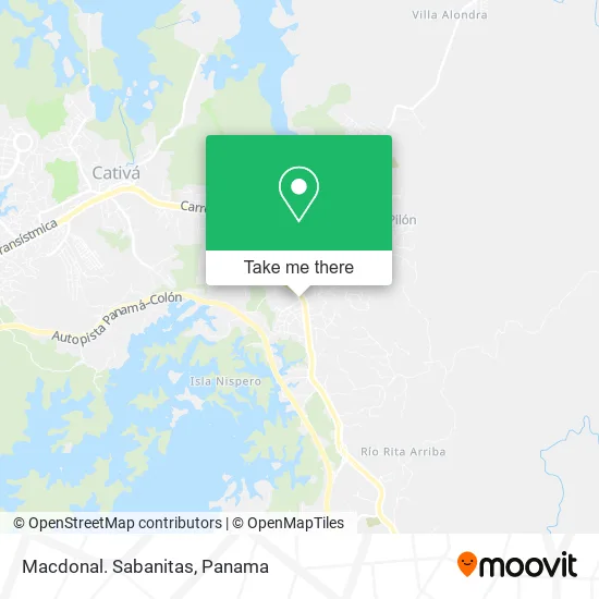 Macdonal. Sabanitas map