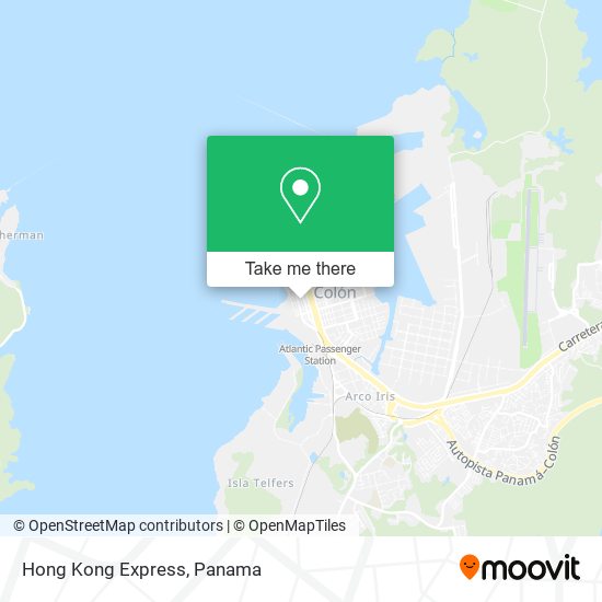 Hong Kong Express map