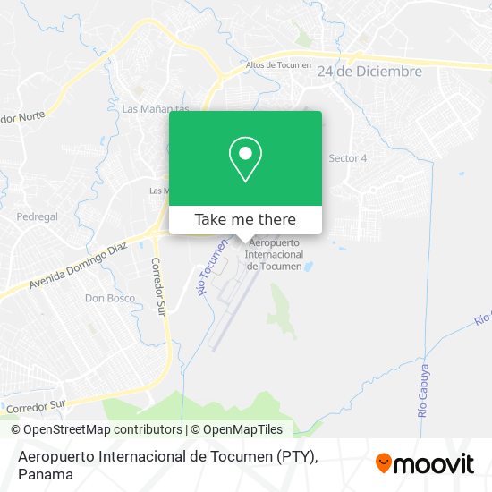 Aeropuerto Internacional de Tocumen (PTY) map