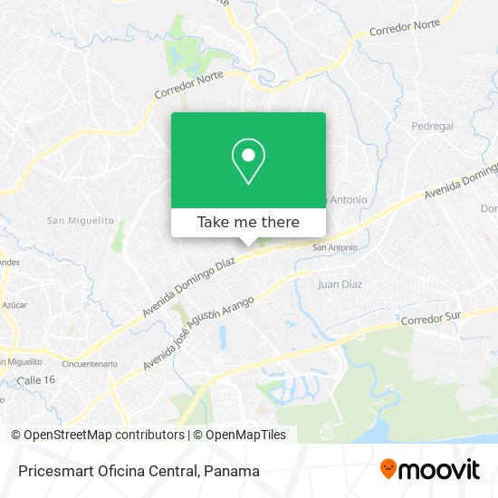 Pricesmart Oficina Central map