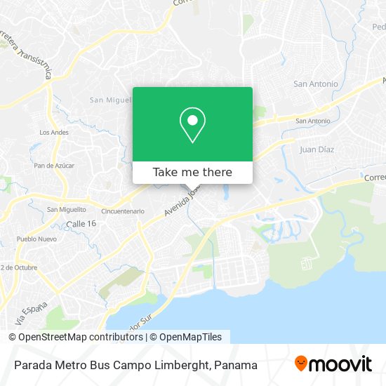 Parada Metro Bus Campo Limberght map