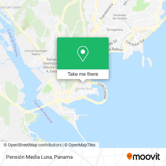 Pensión Media Luna map