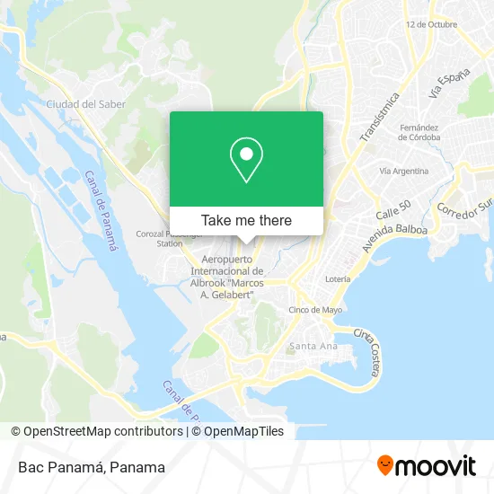 Bac Panamá map