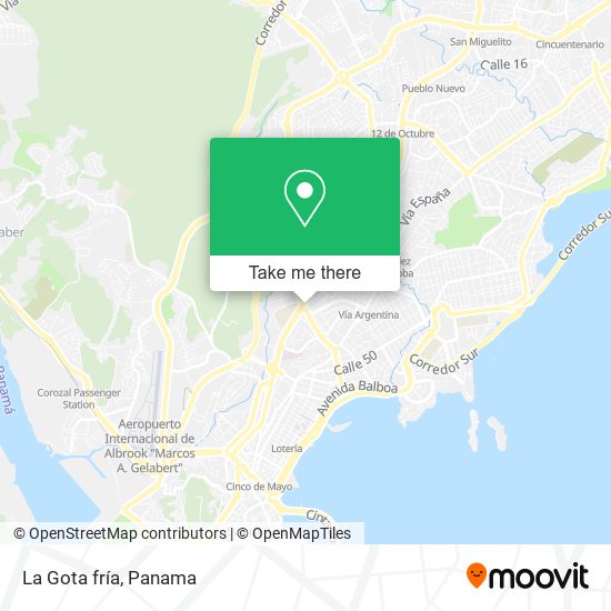 Mapa de La Gota fría